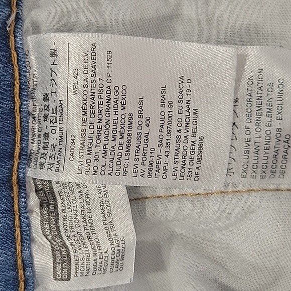 Signature by Levi's Jeans for Men Size 33x32 Blue Straight Cut flex denim - Picture 9 of 10